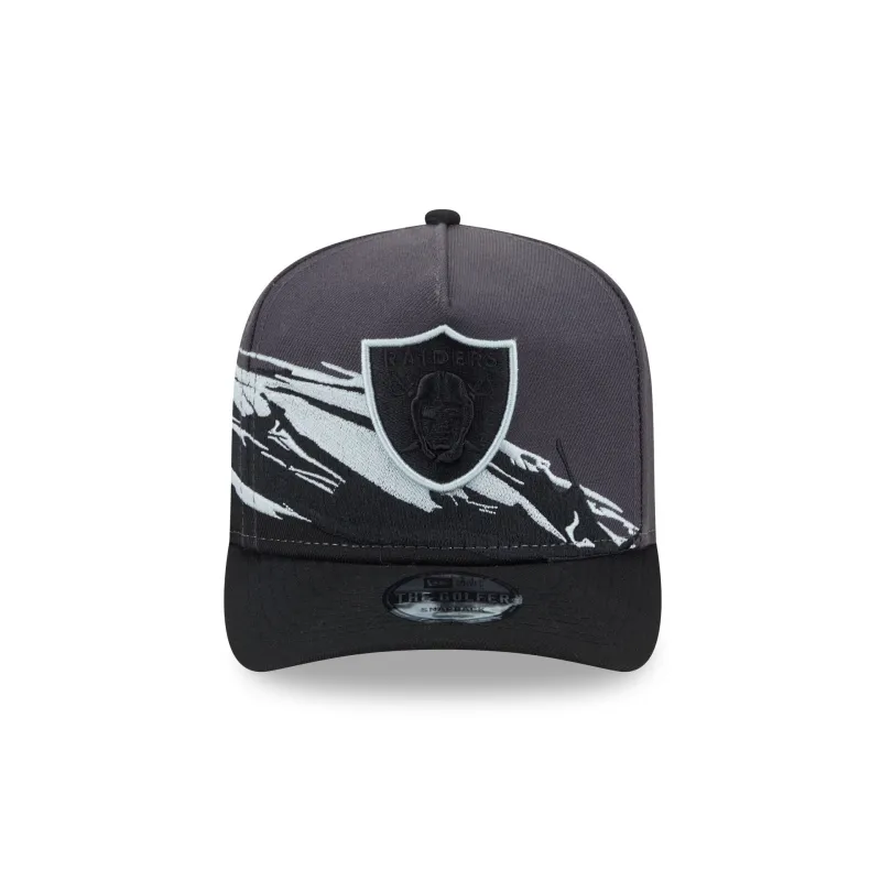 Las Vegas Raiders Graphite Brushstroke Golfer Hat sold by New Era