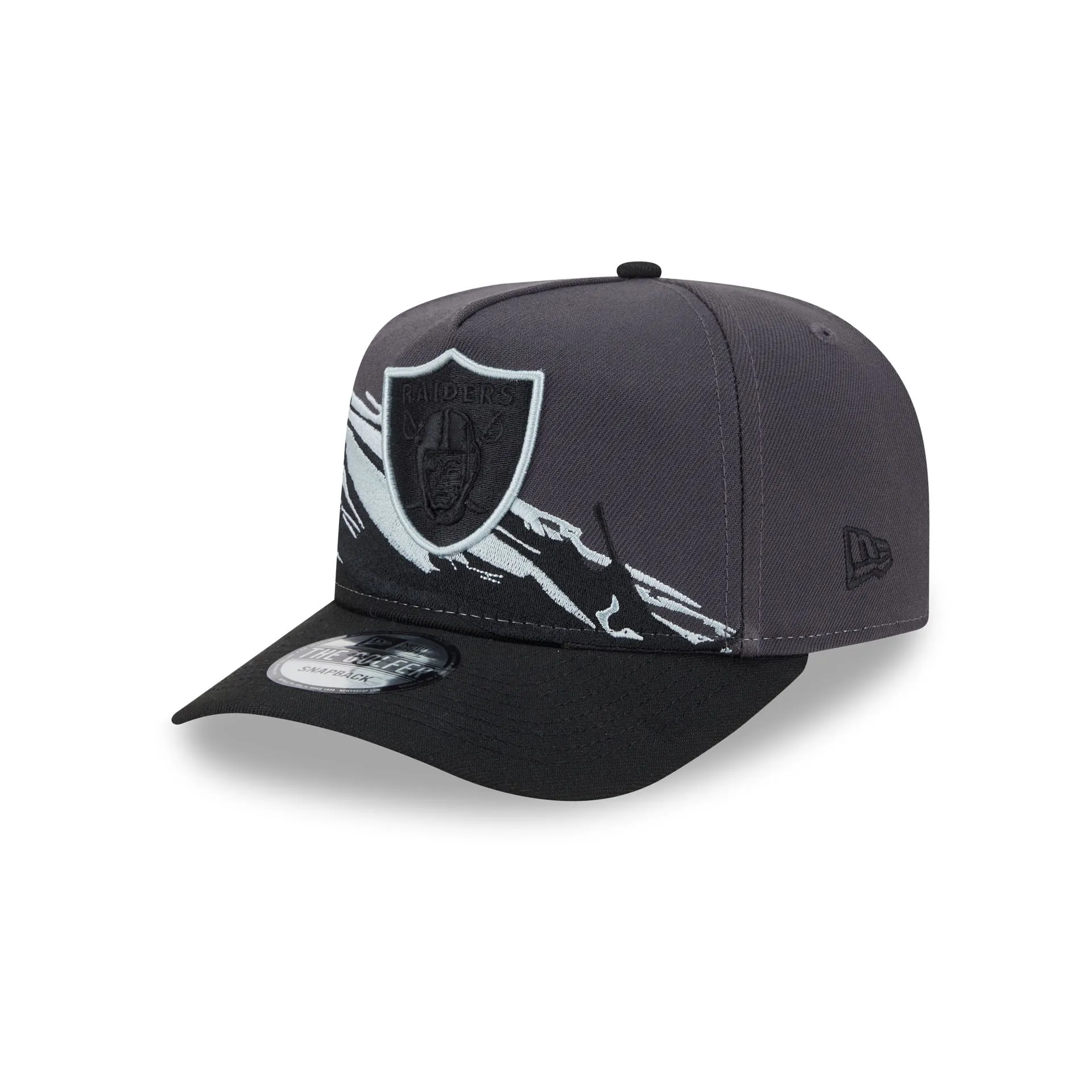 Las Vegas Raiders Graphite Brushstroke Golfer Hat sold by New Era product image thumbnail 2