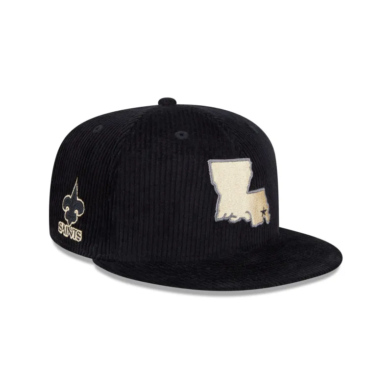 New Orleans Saints Color Pop Cord 59FIFTY Fitted Hat made by New Era