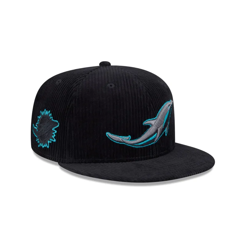 Miami Dolphins Color Pop Cord 59FIFTY Fitted Hat sold by New Era