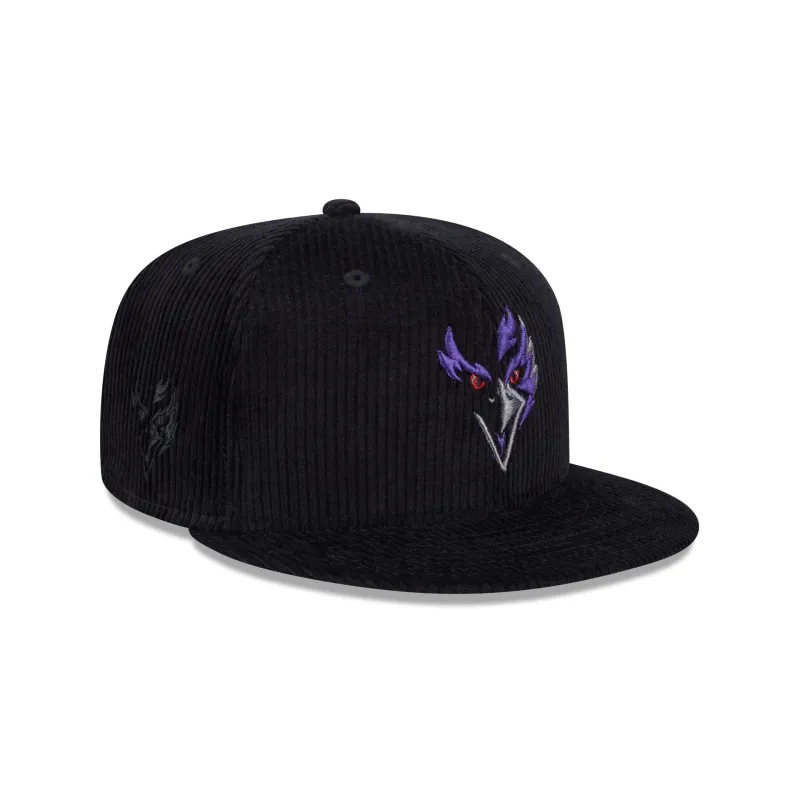 Baltimore Ravens Color Pop Cord 59FIFTY Fitted Hat made by New Era