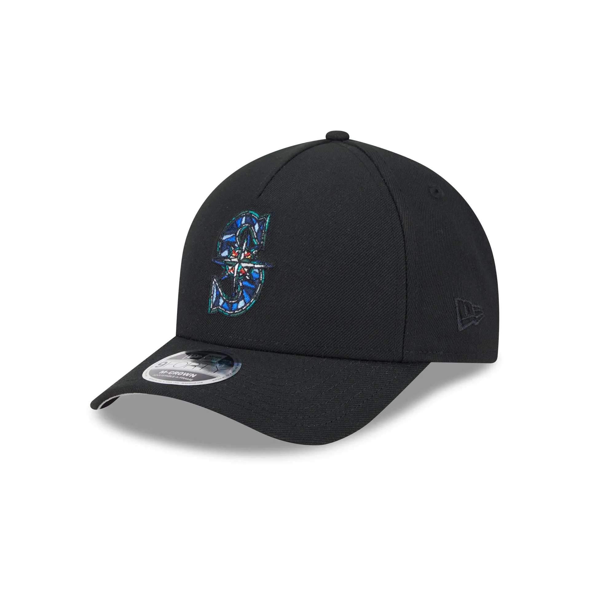 Seattle Mariners Stained Glass 9FORTY M-Crown A-Frame Snapback Hat sold by New Era