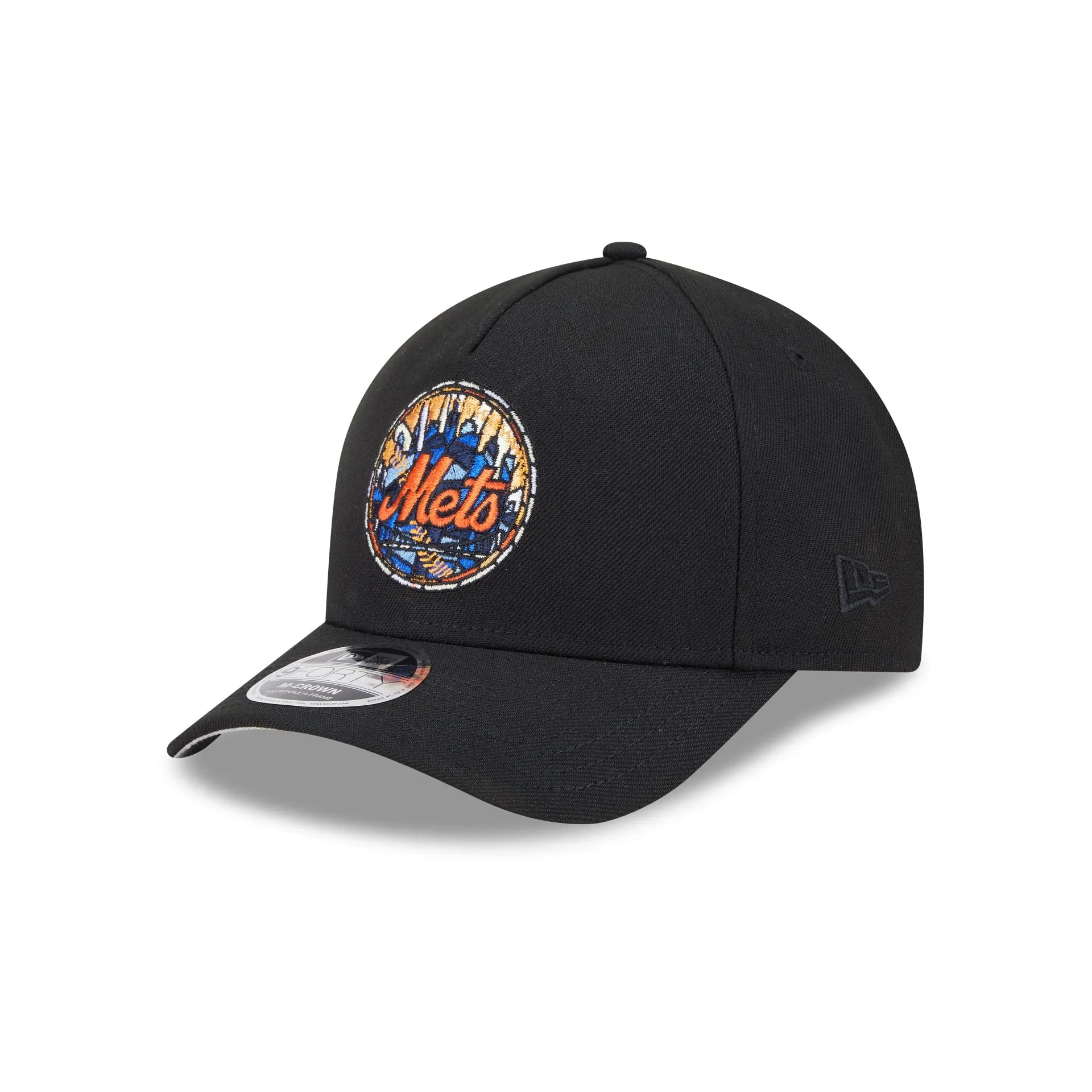 New York Mets Stained Glass 9FORTY M-Crown A-Frame Snapback Hat sold by New Era