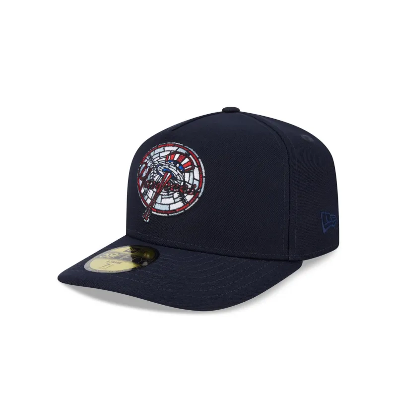 New York Yankees Stained Glass 59FIFTY A-Frame Fitted Hat sold by New Era