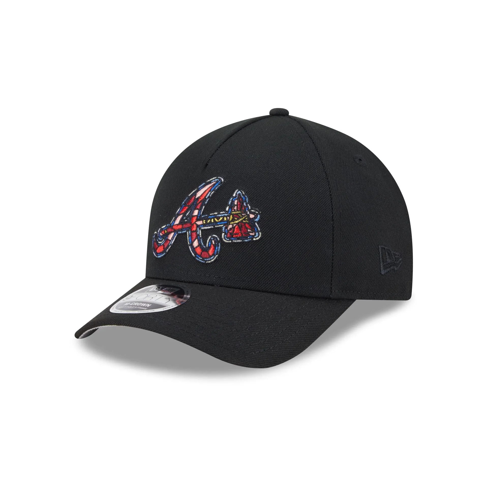 Atlanta Braves Stained Glass 9FORTY M-Crown A-Frame Snapback Hat sold by New Era