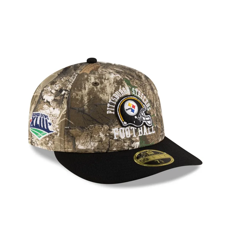 Just Caps Realtree Pittsburgh Steelers Low Profile 59FIFTY Fitted Hat sold by New Era