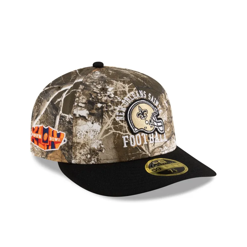 Just Caps Realtree New Orleans Saints Low Profile 59FIFTY Fitted Hat sold by New Era