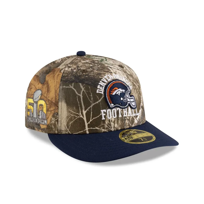 Just Caps Realtree Denver Broncos Low Profile 59FIFTY Fitted Hat sold by New Era