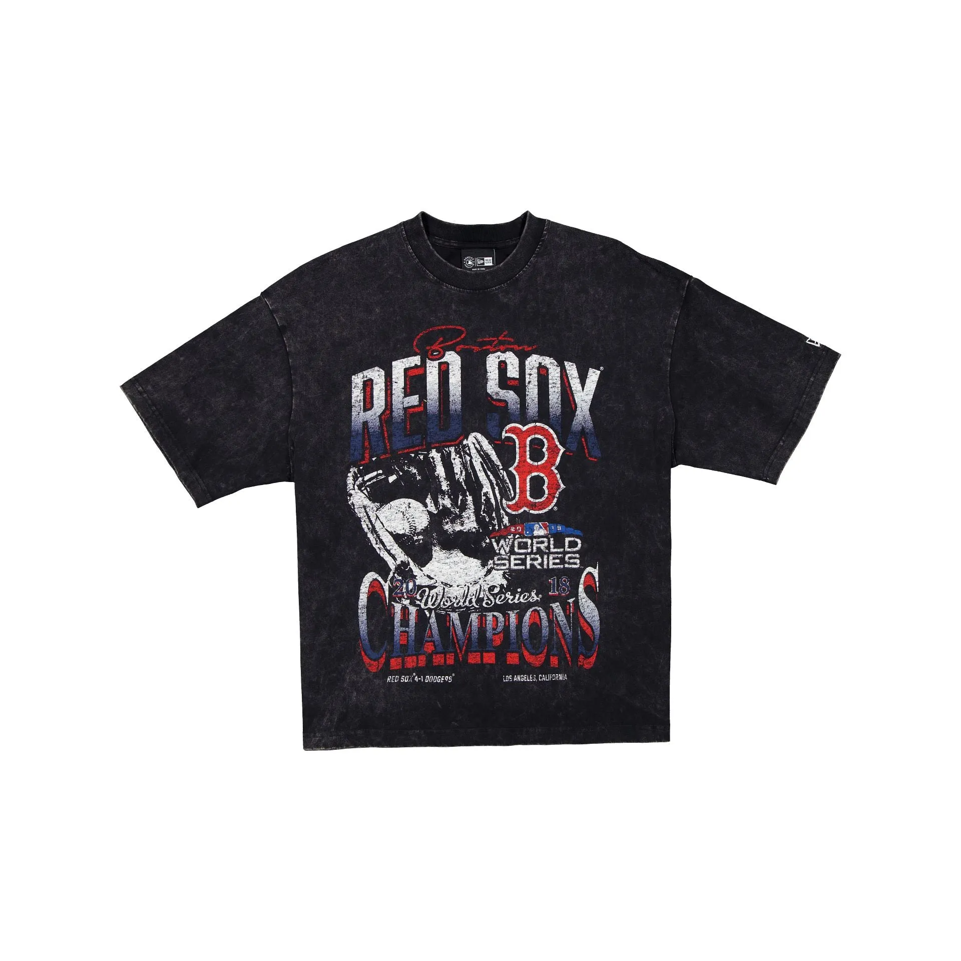 Boston Red Sox 2018 World Series Champions Sport Classics Black T-Shirt sold by New Era