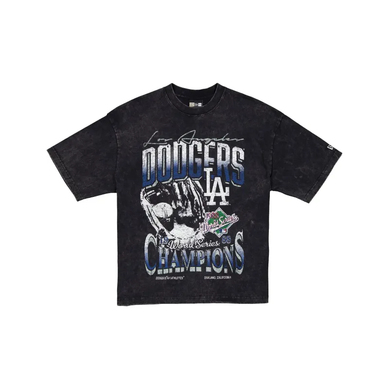 Los Angeles Dodgers 1988 World Series Champions Sport Classics Black T-Shirt sold by New Era