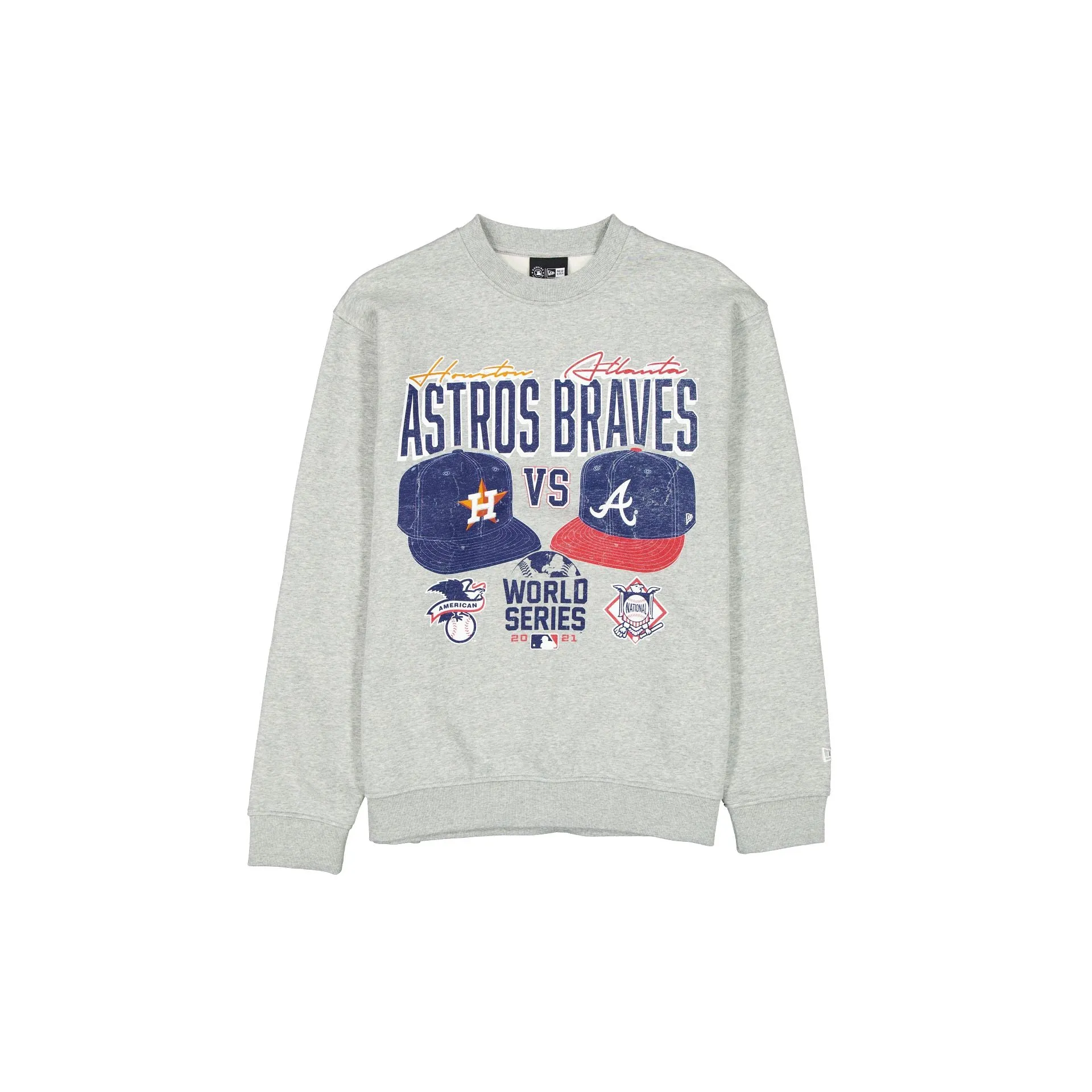MLB 2021 World Series Sport Classics Gray Crewneck sold by New Era