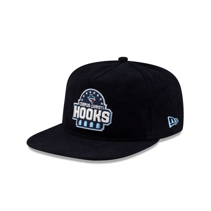 Corpus Cristi Hooks Navy Corduroy Golfer Hat made by New Era