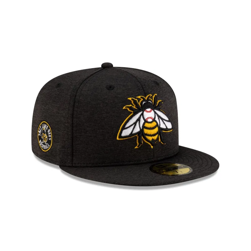 Salt Lake Bees Shadow Tech Black 59FIFTY Fitted Hat sold by New Era