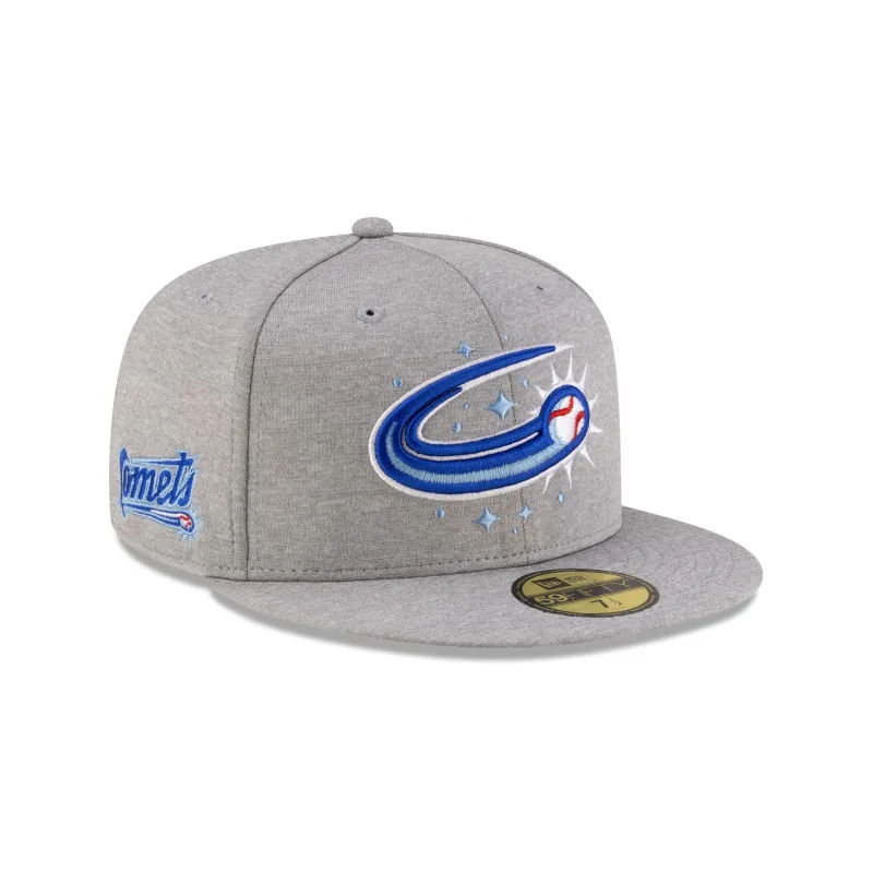 Oklahoma City Comets Shadow Tech Gray 59FIFTY Fitted Hat sold by New Era