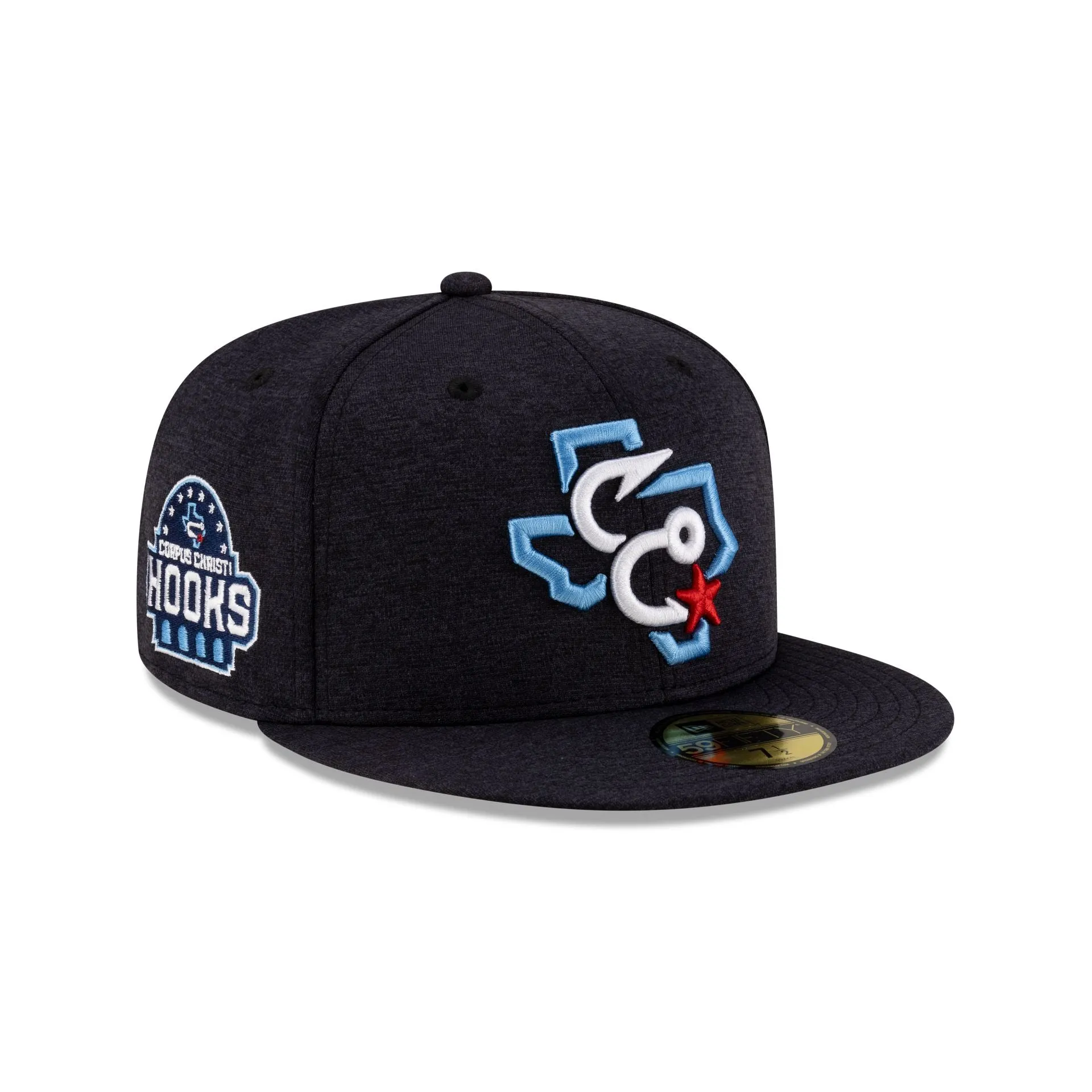 Corpus Cristi Hooks Shadow Tech Navy 59FIFTY Fitted Hat sold by New Era