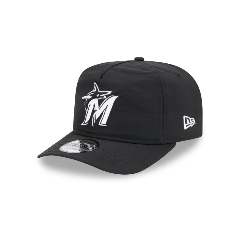Miami Marlins Everyday Nylon Black Golfer Hat sold by New Era