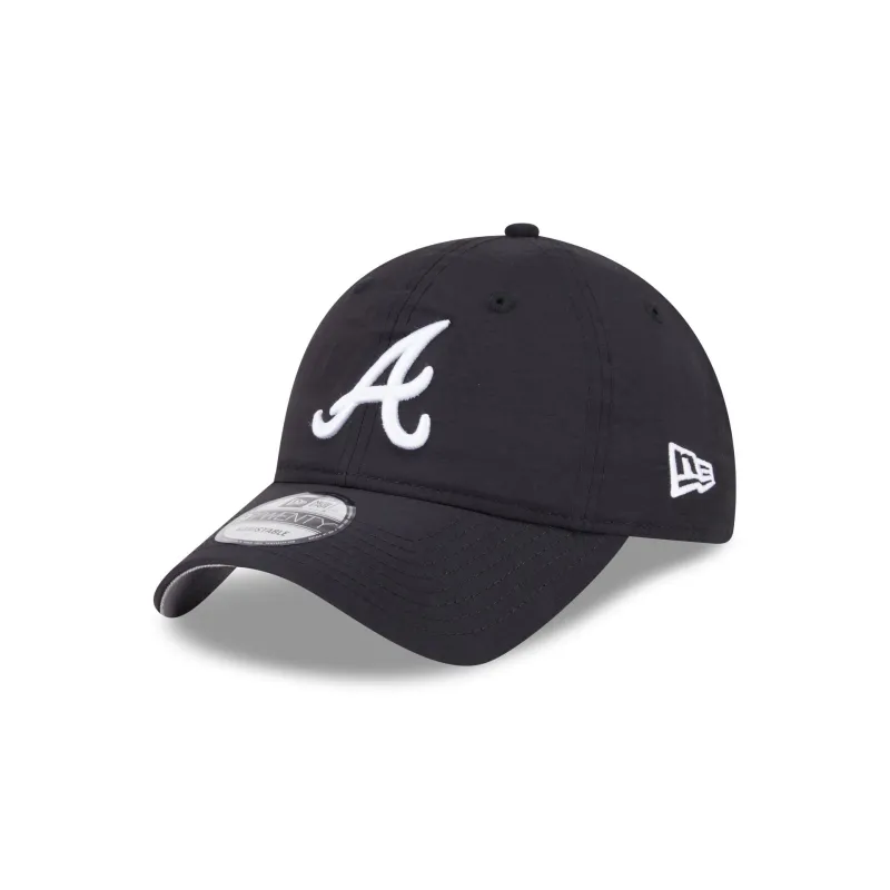Atlanta Braves Everyday Nylon Black 9TWENTY Adjustable Hat sold by New Era