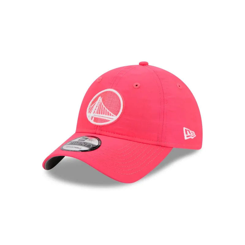 Golden State Warriors Everyday Nylon Pink 9TWENTY Adjustable Hat sold by New Era