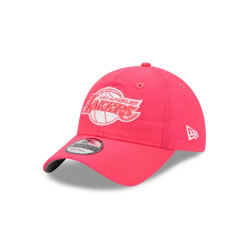 Los Angeles Lakers Everyday Nylon Pink 9TWENTY Adjustable Hat sold by New Era