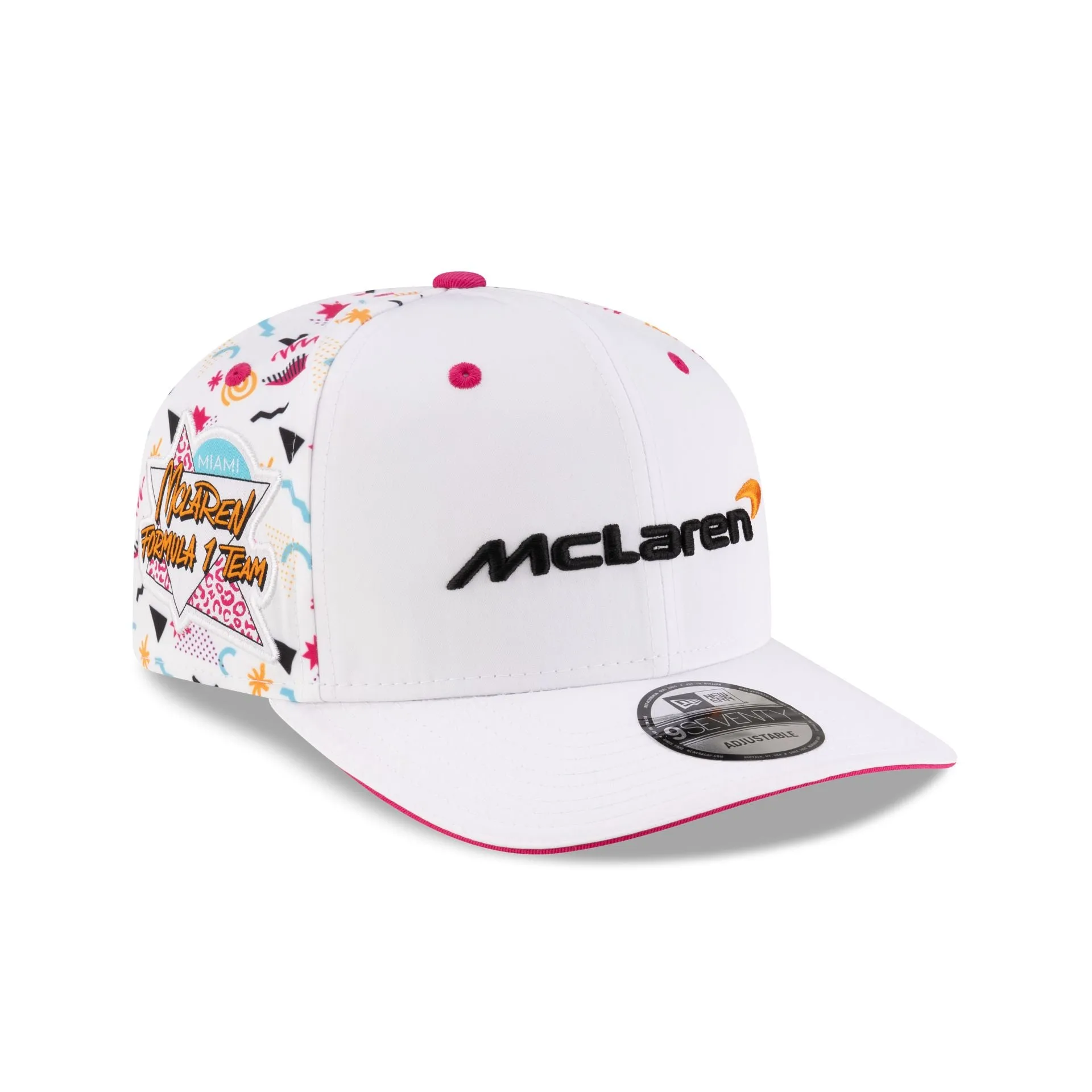 2025 Miami Race Special McLaren Formula 1 Team 9SEVENTY Stretch-Snap Hat sold by New Era