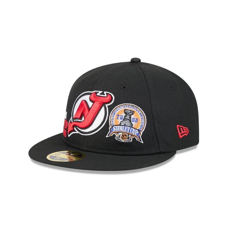 New Jersey Devils Championship Pack Retro Crown 59FIFTY Fitted Hat sold by New Era