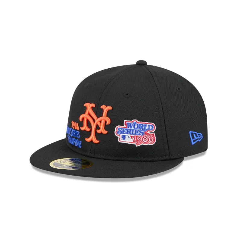New York Mets Championship Pack Retro Crown 59FIFTY Fitted Hat sold by New Era