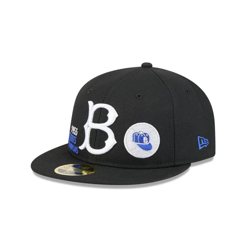 Brooklyn Dodgers Championship Pack Retro Crown 59FIFTY Fitted Hat sold by New Era