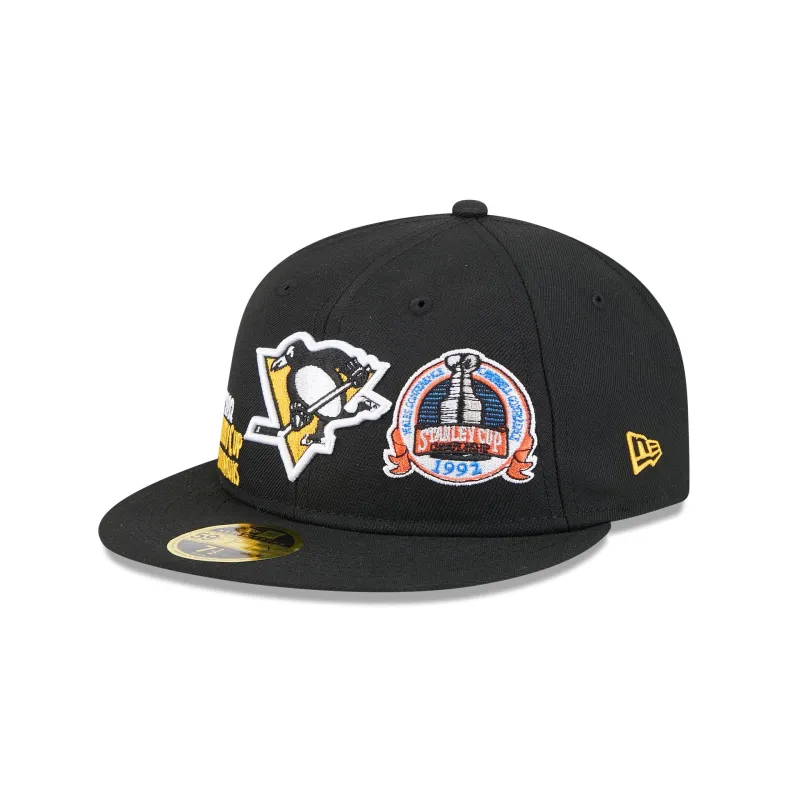 Pittsburgh Penguins Championship Pack Retro Crown 59FIFTY Fitted Hat sold by New Era