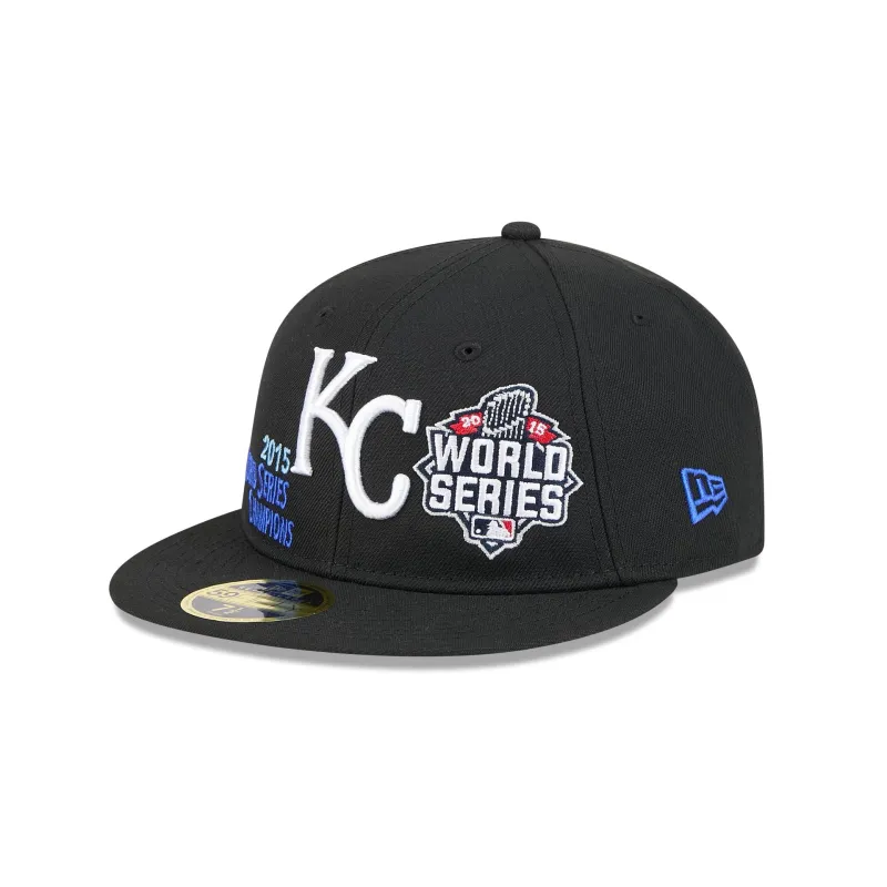 Kansas City Royals Championship Pack Retro Crown 59FIFTY Fitted Hat sold by New Era