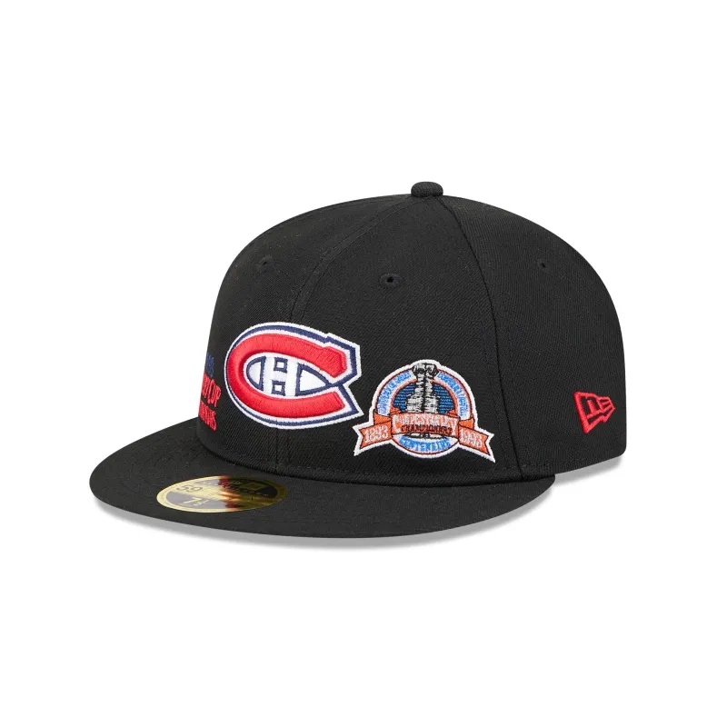 Montreal Canadiens Championship Pack Retro Crown 59FIFTY Fitted Hat sold by New Era