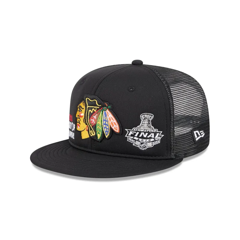 Chicago Blackhawks Championship Pack 9FIFTY Trucker Hat sold by New Era