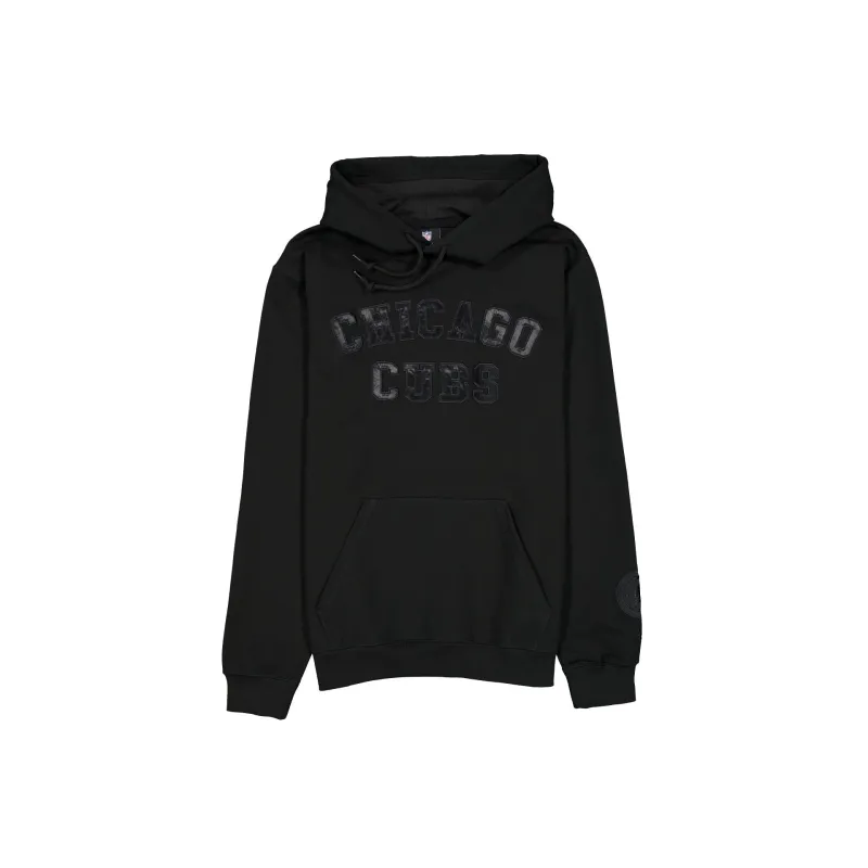 Chicago Cubs Black on Black Logo Select Hoodie sold by New Era