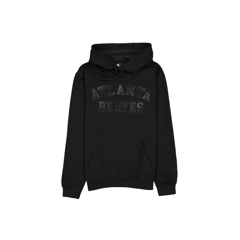Atlanta Braves Black on Black Logo Select Hoodie sold by New Era