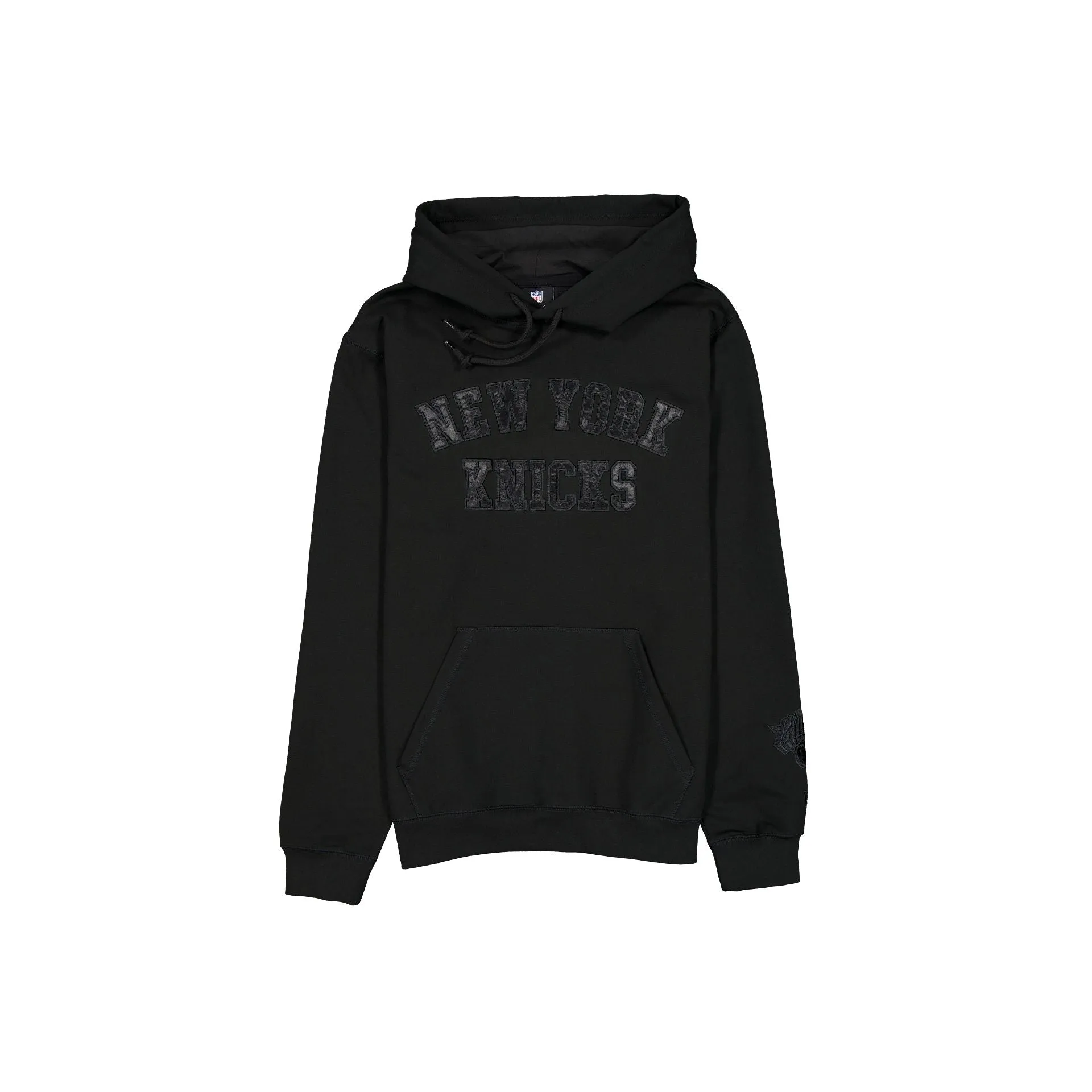 New York Knicks Black on Black Logo Select Hoodie sold by New Era
