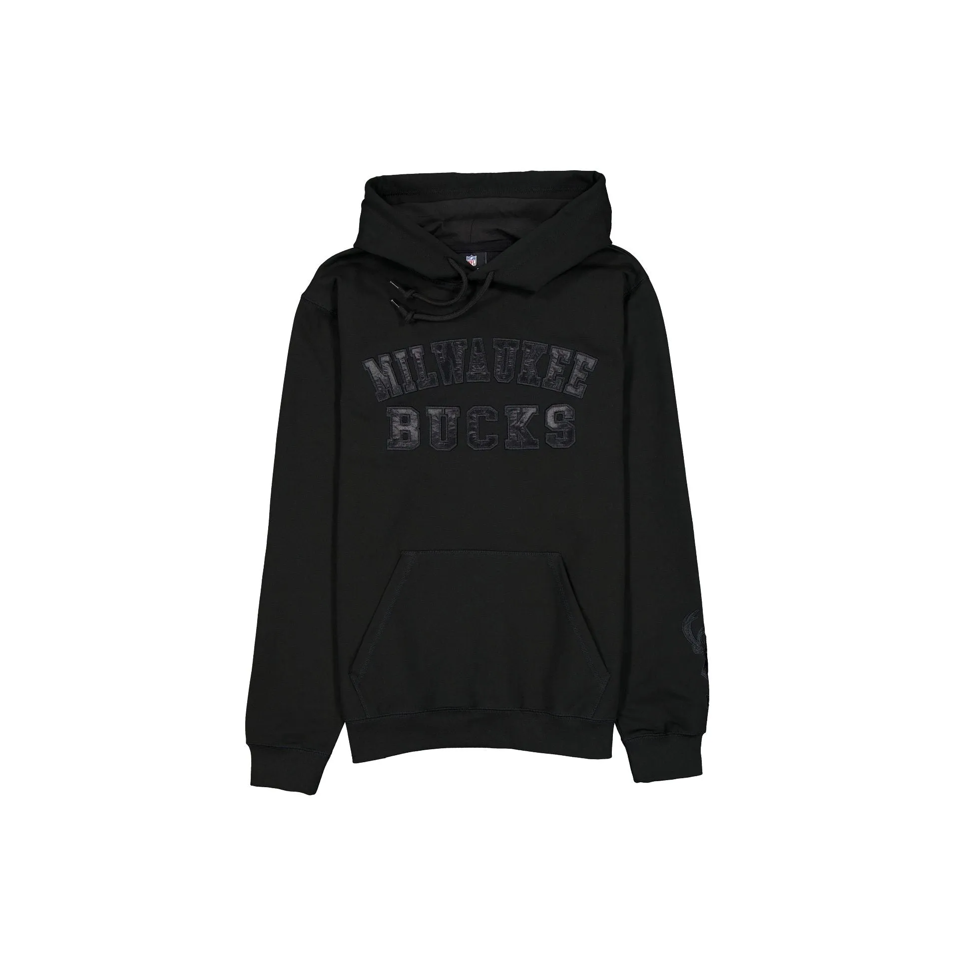 Milwaukee Bucks Black on Black Logo Select Hoodie sold by New Era