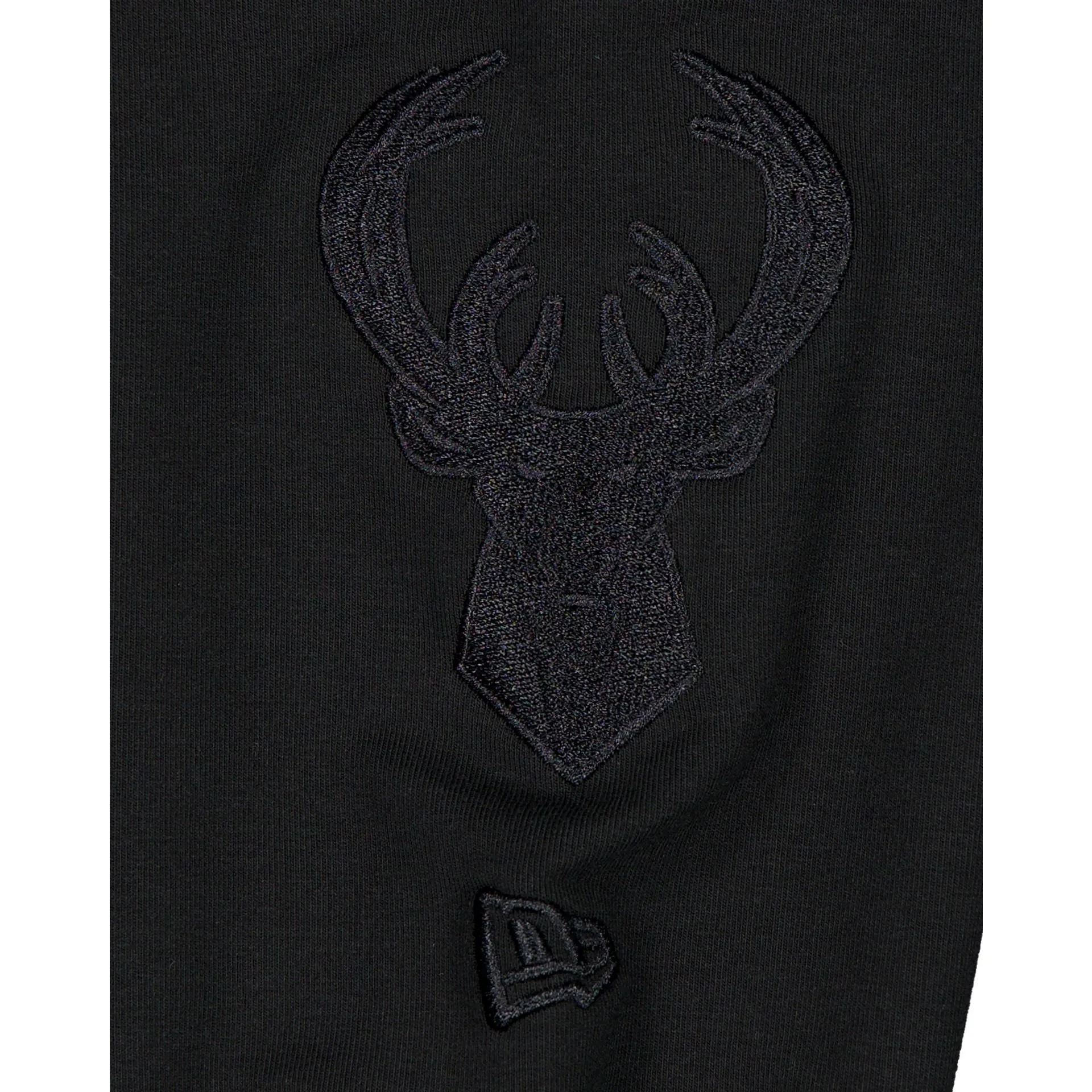 Milwaukee Bucks Black on Black Logo Select Hoodie sold by New Era product image thumbnail 3