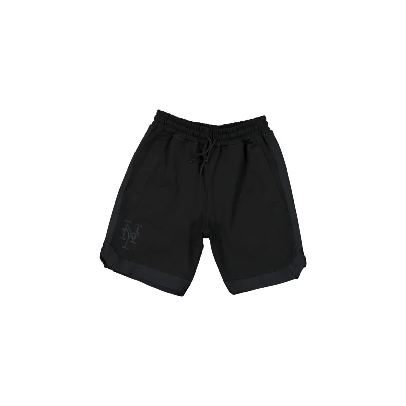 New York Mets Black on Black Logo Select Shorts sold by New Era