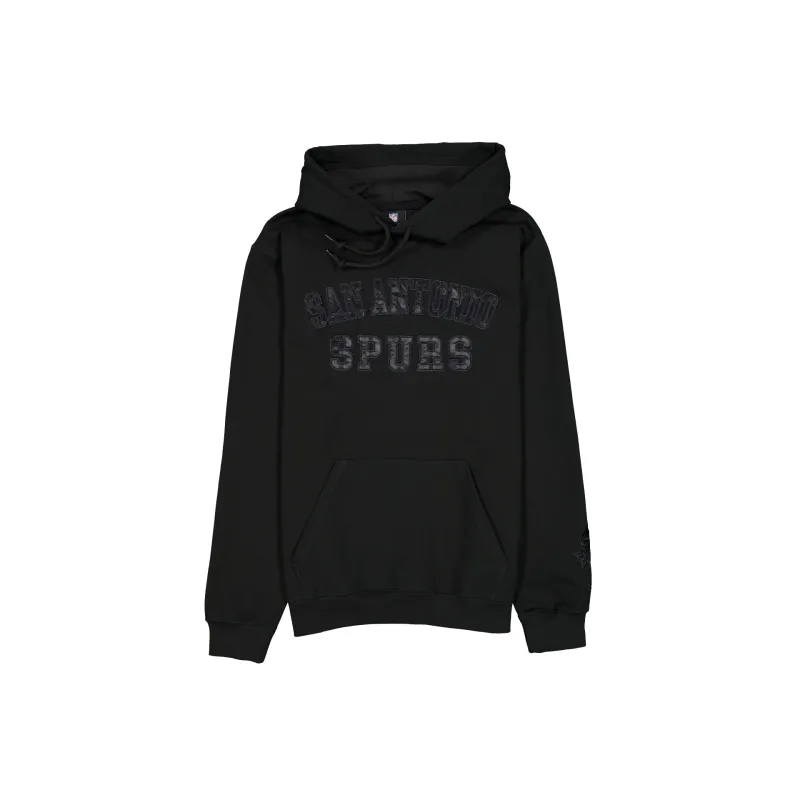San Antonio Spurs Black on Black Logo Select Hoodie sold by New Era