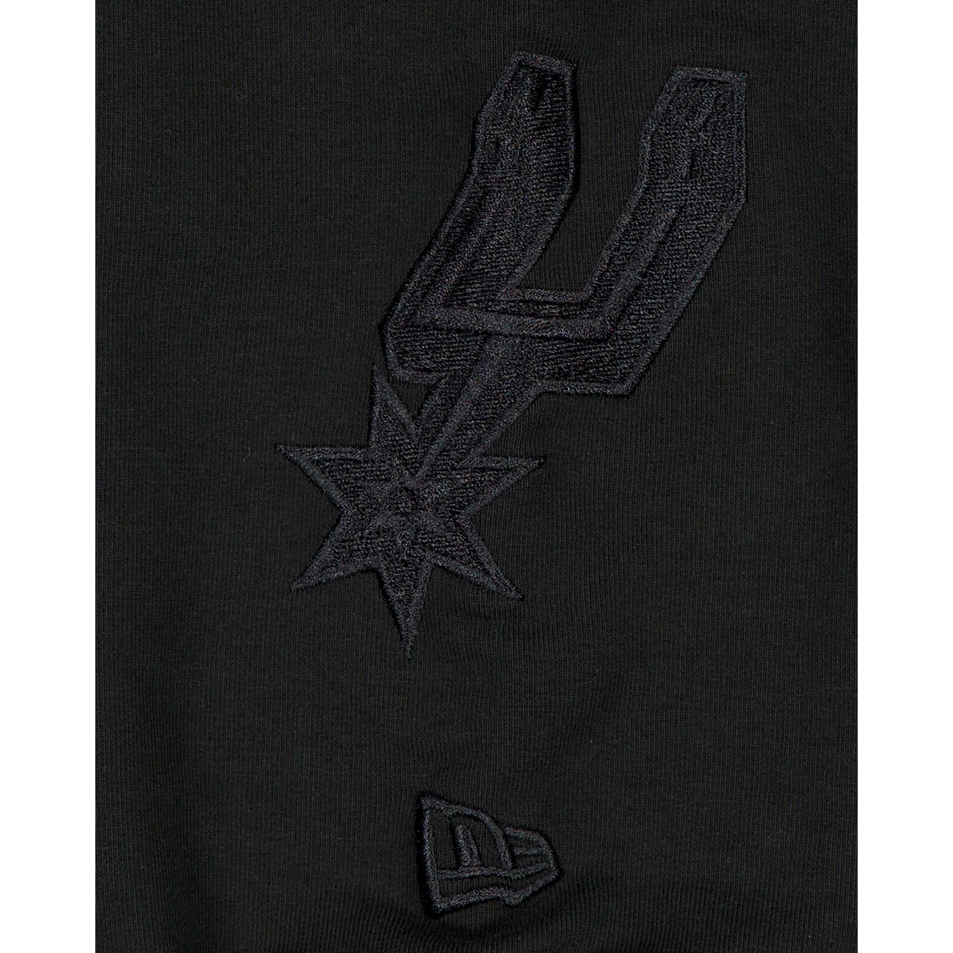 San Antonio Spurs Black on Black Logo Select Hoodie sold by New Era product image thumbnail 3
