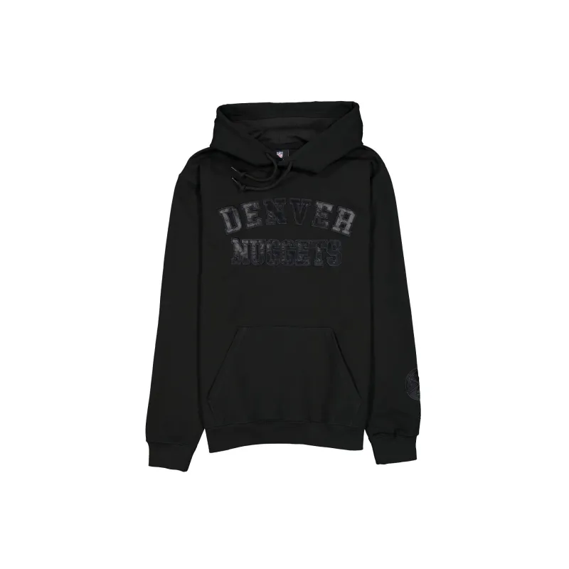 Denver Nuggets Black on Black Logo Select Hoodie sold by New Era