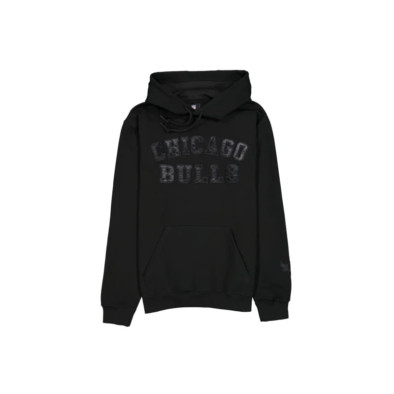 Chicago Bulls Black on Black Logo Select Hoodie sold by New Era