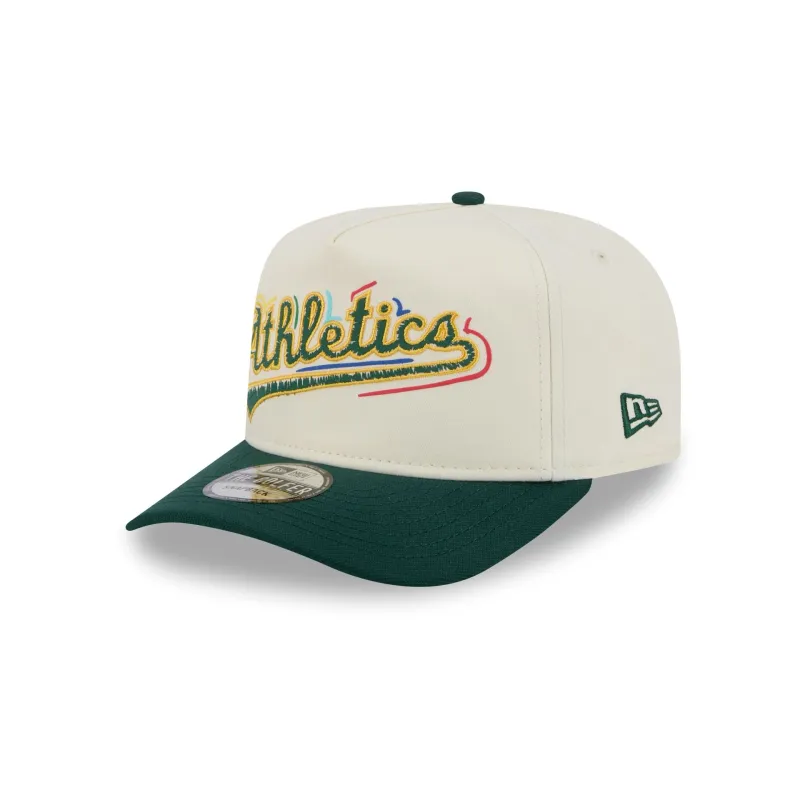 Athletics Team Scribble Golfer Hat sold by New Era