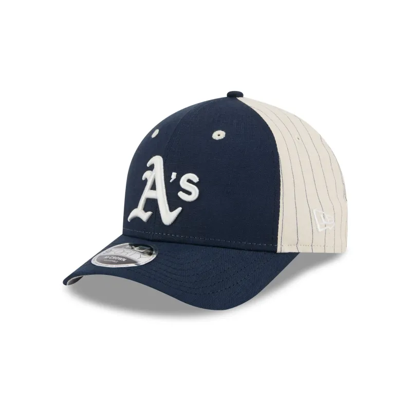 Athletics Linen 9FORTY M-Crown Snapback Hat sold by New Era