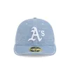 Athletics Hand Stitched Chambray Low Profile 59FIFTY Fitted Hat sold by New Era