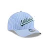 Athletics Pinstripe Linen 9FORTY M-Crown A-Frame Snapback Hat sold by New Era