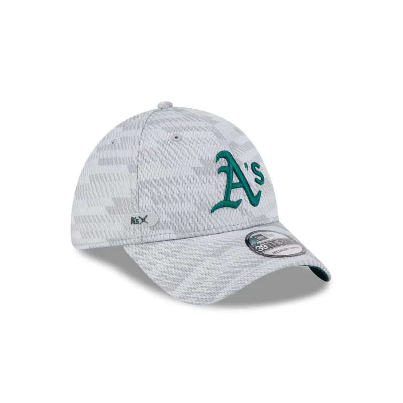 Athletics 2025 Clubhouse Gray 39THIRTY Stretch Fit sold by New Era