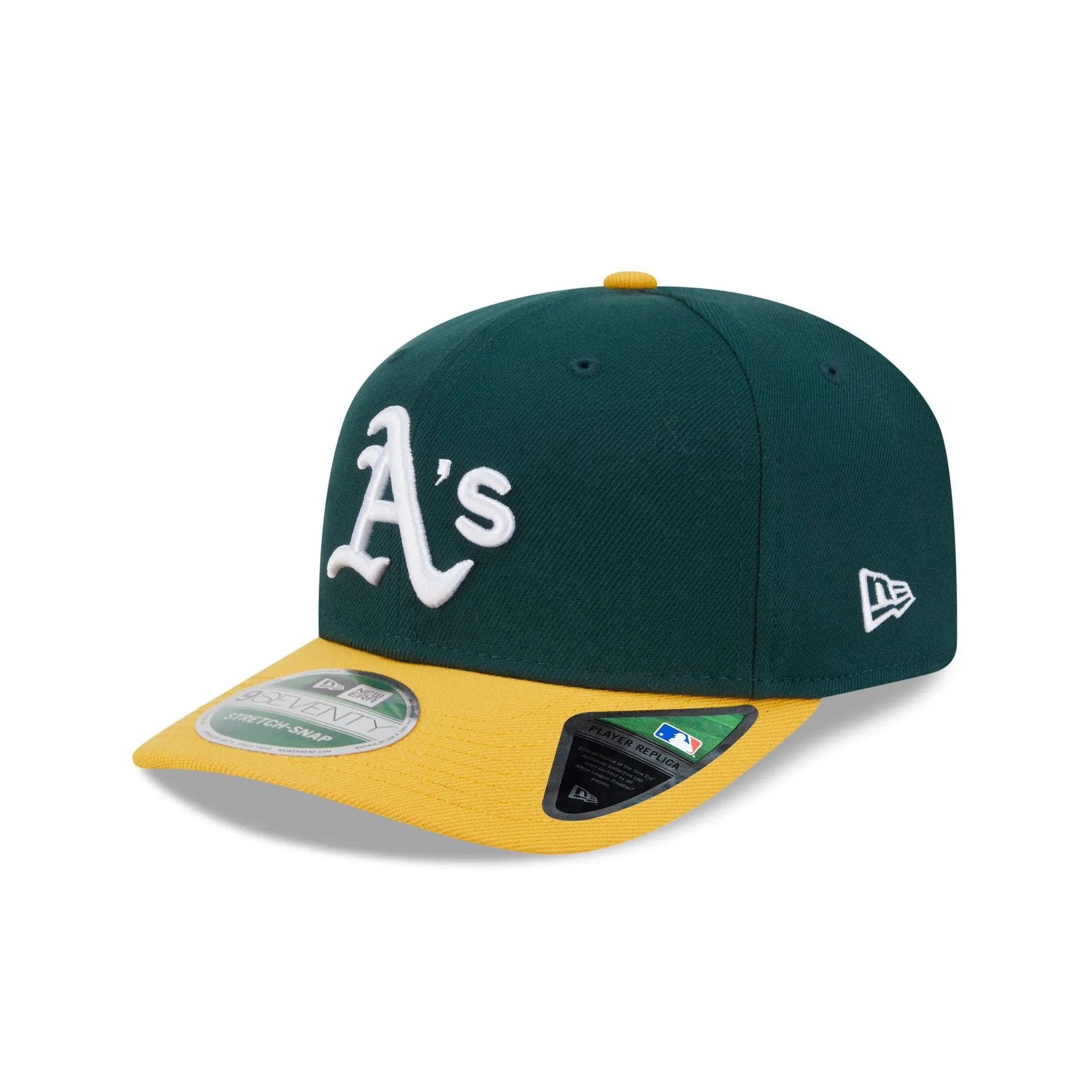 Athletics Home Authentic Collection 9SEVENTY Stretch-Snap Hat sold by New Era