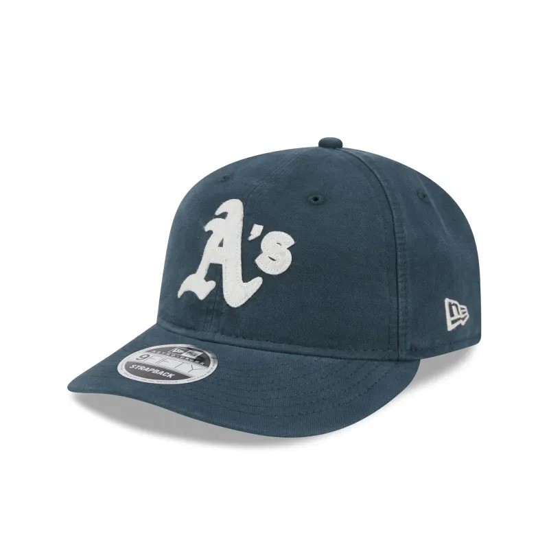 Athletics Canvas Felt Retro Crown 9FIFTY Adjustable Hat sold by New Era