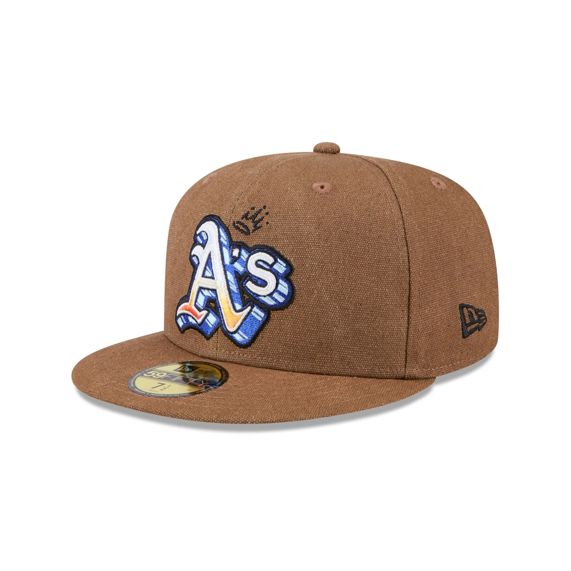 Athletics Logo Scribble 59FIFTY Fitted Hat sold by New Era