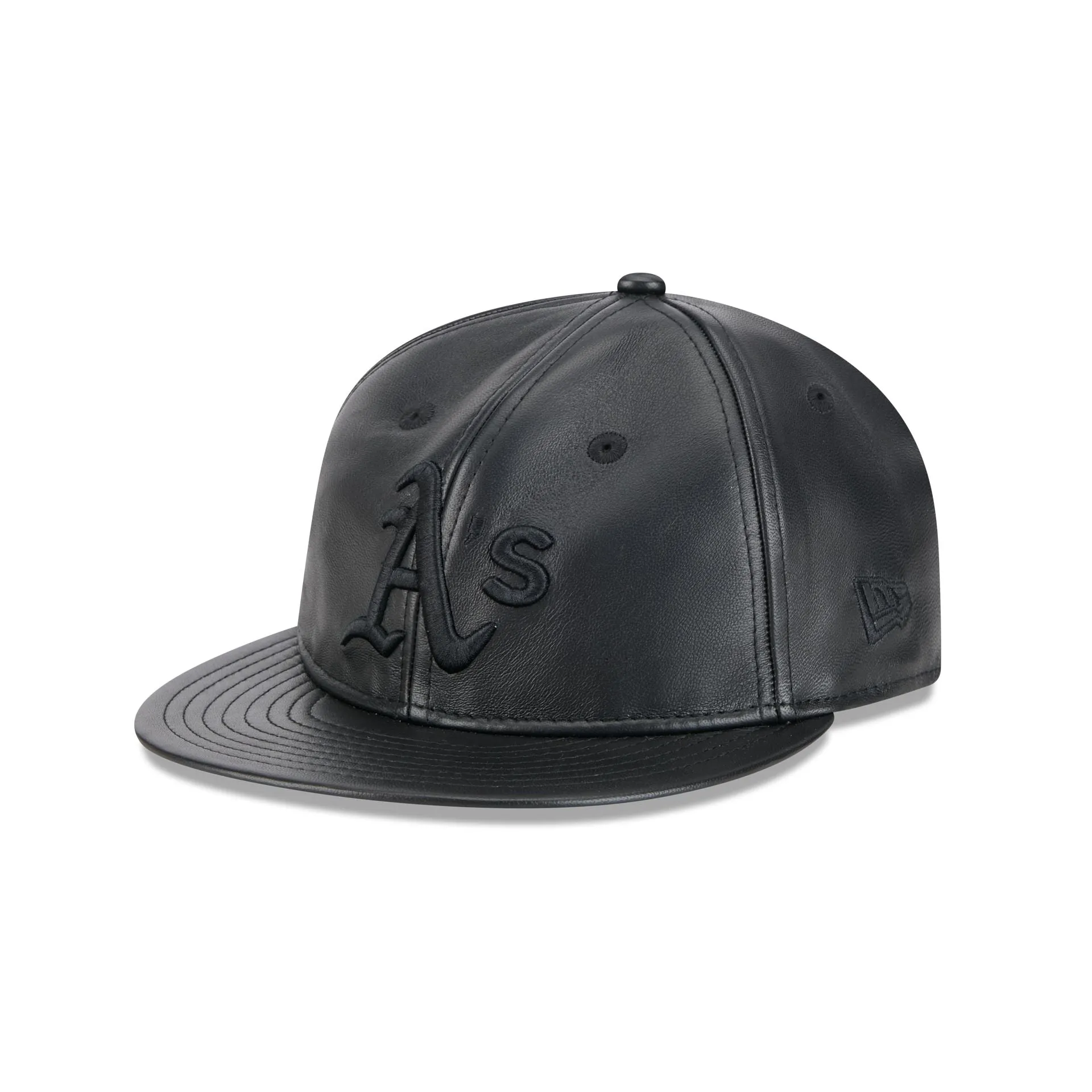 Athletics Genuine Leather Retro Crown 9FIFTY Strapback Hat sold by New Era